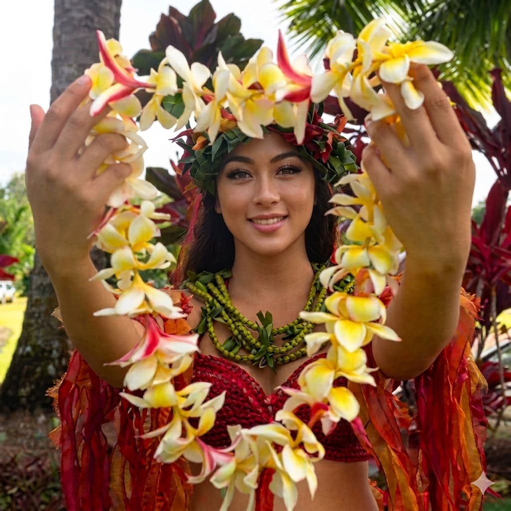Aloha lei performance photo